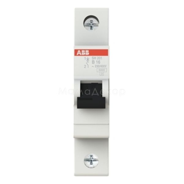 Автоматичний вимикач ABB 2CDS211001R0165 SH200 SH201-B16