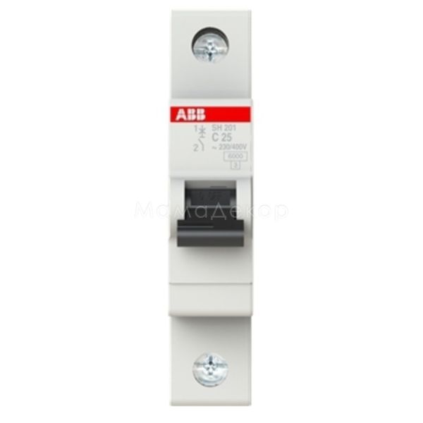 Автоматичний вимикач ABB 2CDS211001R0254 SH200 SH201-C25