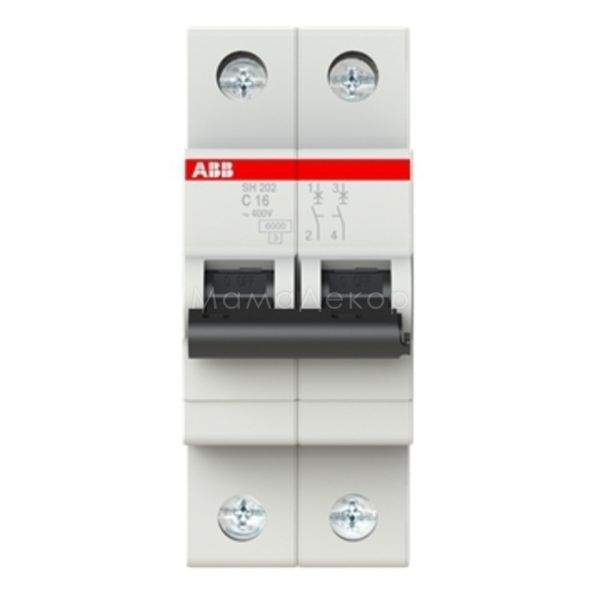 Автоматичний вимикач ABB 2CDS212001R0164 SH200 SH202-C16