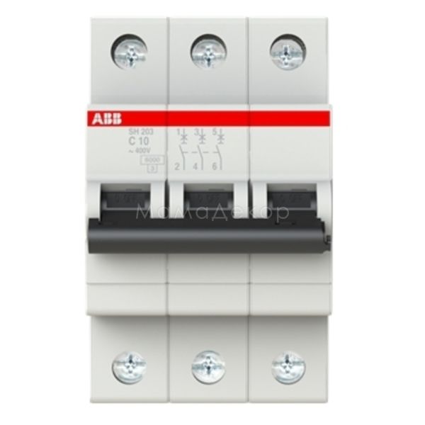 Автоматичний вимикач ABB 2CDS213001R0104 SH200 SH203-C10