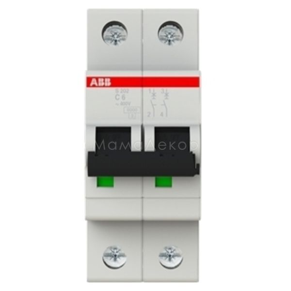 Автоматичний вимикач ABB 2CDS252001R0064 S200 S202-C6