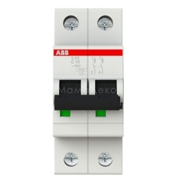Автоматичний вимикач ABB 2CDS252001R0104 S200 S202-C10