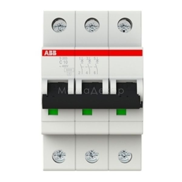 Автоматичний вимикач ABB 2CDS253001R0104 S200 S203-C10