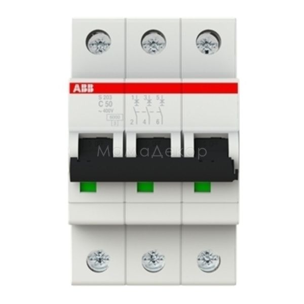 Автоматичний вимикач ABB 2CDS253001R0504 S200 S203-C50