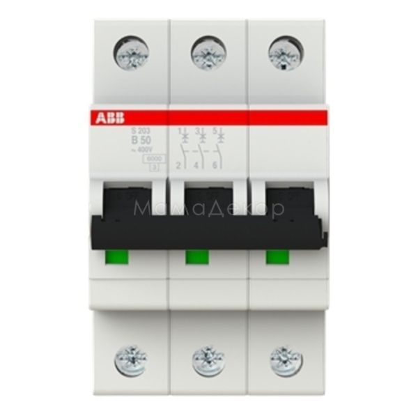 Автоматичний вимикач ABB 2CDS253001R0505 S200 S203-B50