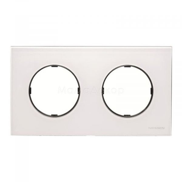 Рамка 2 поста ABB 2CLA867200A3001 Skymoon 8672 CB