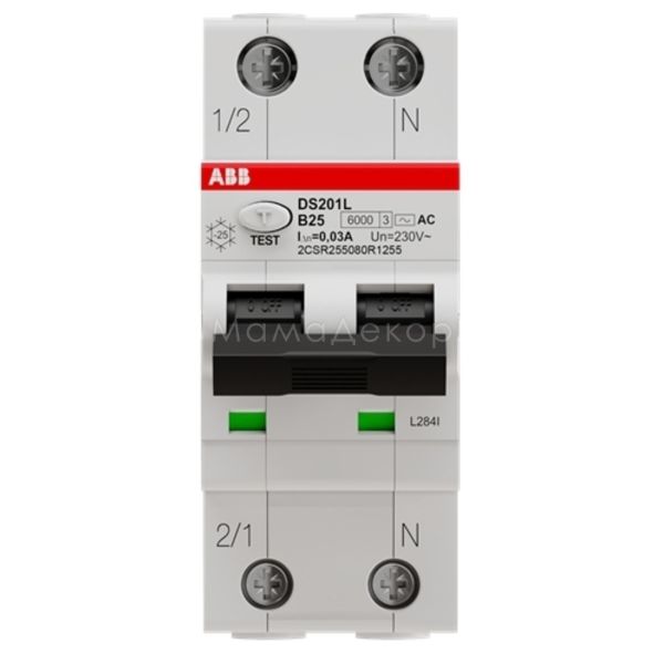 Диференціальний автомат ABB 2CSR255080R1255 DS201 B25 AC30