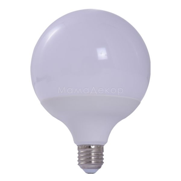 Лампа світлодіодна  сумісна з димером Azzardo AZ3214 потужністю 15W з серії Smart Bulb. Типорозмір — G120 з цоколем E27, температура кольору — 2700K-6500K, RGB