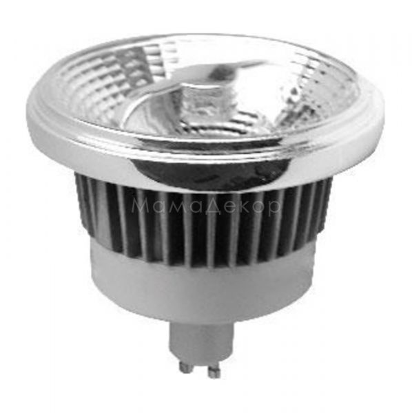 Лампа світлодіодна  сумісна з димером Azzardo LL110122 потужністю 12W. Типорозмір — ES111 з цоколем GU10, температура кольору — 3000K