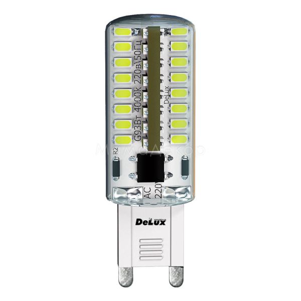 Лампа светодиодная Delux 90003756 мощностью 3W с цоколем G9, температура цвета — 3000K