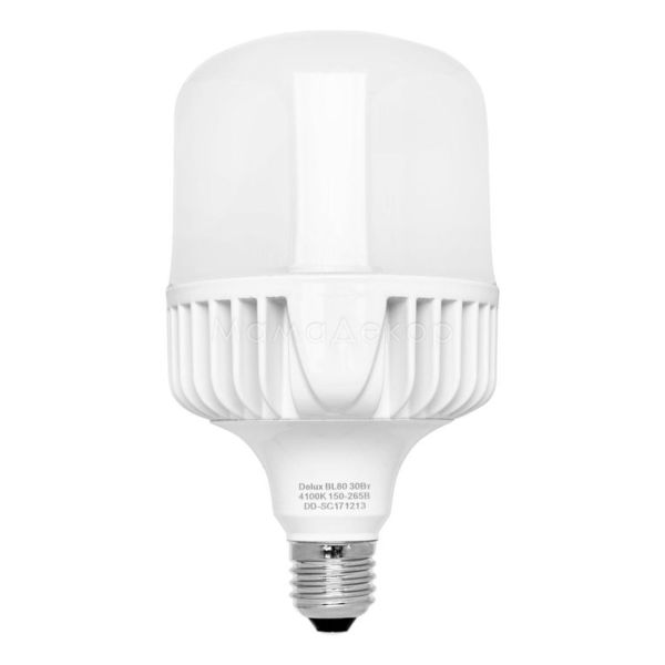 Лампа светодиодная Delux 90007008 мощностью 30W из серии BL с цоколем E27, температура цвета — 4100K