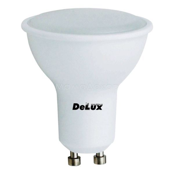 Лампа світлодіодна Delux 90008349 потужністю 7W. Типорозмір — MR16 з цоколем GU10, температура кольору — 4100K