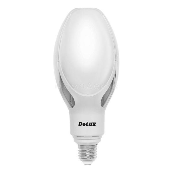 Лампа світлодіодна Delux 90011618 потужністю 40W з серії Olive. Типорозмір — ED17 з цоколем E27, температура кольору — 6000K