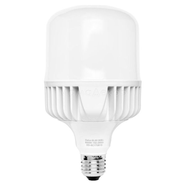 Лампа світлодіодна Delux 90011762 потужністю 30W з серії BL з цоколем E27, температура кольору — 6500K