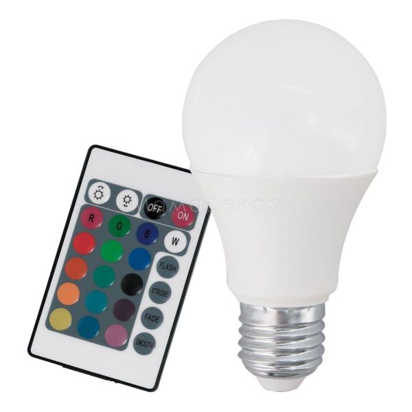 Лампа светодиодная Eglo 10107 мощностью 9W. Типоразмер — A60 с цоколем E27, температура цвета — 3000K