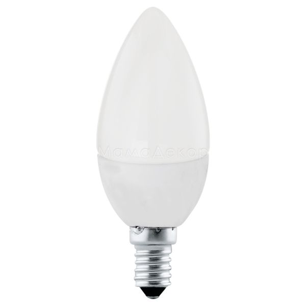 Лампа світлодіодна Eglo 10766 потужністю 4W. Типорозмір — C37 з цоколем E14, температура кольору — 4000K