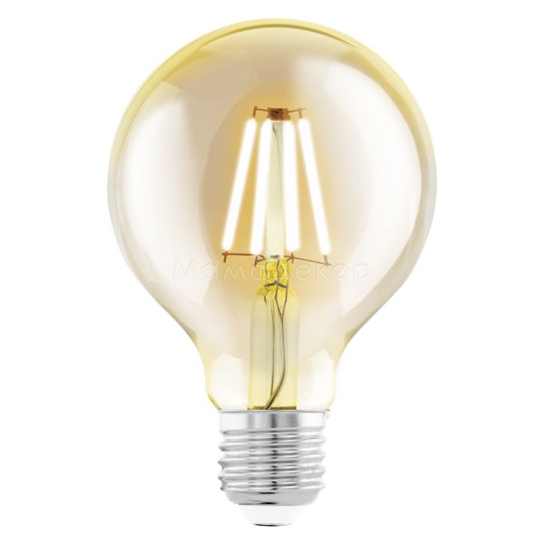 Лампа світлодіодна Eglo 110052 потужністю 4W. Типорозмір — G80 з цоколем E27, температура кольору — 2200K