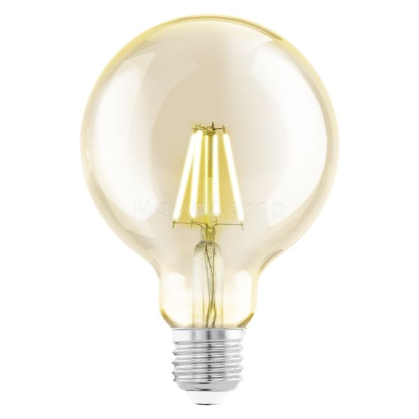 Лампа светодиодная Eglo 110053 мощностью 4W. Типоразмер — G95 с цоколем E27, температура цвета — 2200K