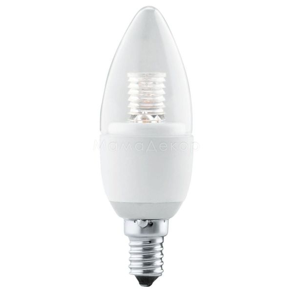 Лампа светодиодная Eglo 11196 мощностью 4.5W. Типоразмер — C36 с цоколем E14, температура цвета — 3000K