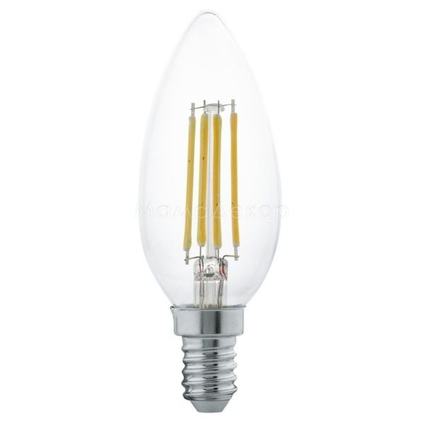 Лампа светодиодная Eglo 11496 мощностью 4W. Типоразмер — B35 с цоколем E14, температура цвета — 2700K