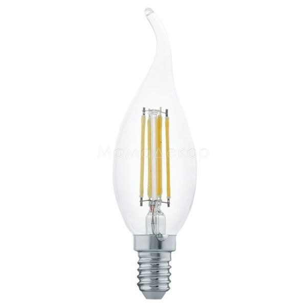 Лампа светодиодная Eglo 11497 мощностью 4W. Типоразмер — BF35 с цоколем E14, температура цвета — 2700K