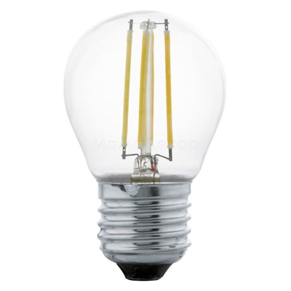 Лампа светодиодная Eglo 11498 мощностью 4W. Типоразмер — G45 с цоколем E27, температура цвета — 2700K