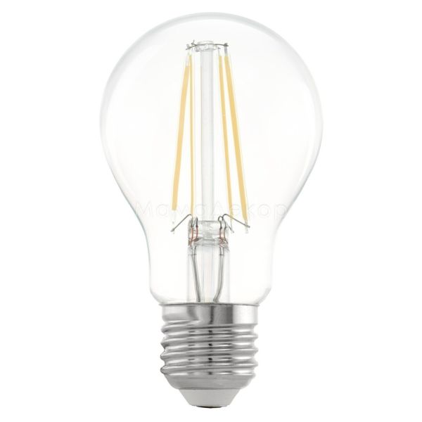 Лампа світлодіодна Eglo 11534 потужністю 6.5W. Типорозмір — A60 з цоколем E27, температура кольору — 2700K