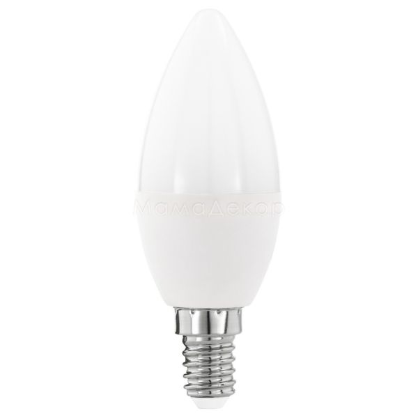 Лампа светодиодная Eglo 11645 мощностью 5.5W. Типоразмер — C37 с цоколем E14, температура цвета — 3000K