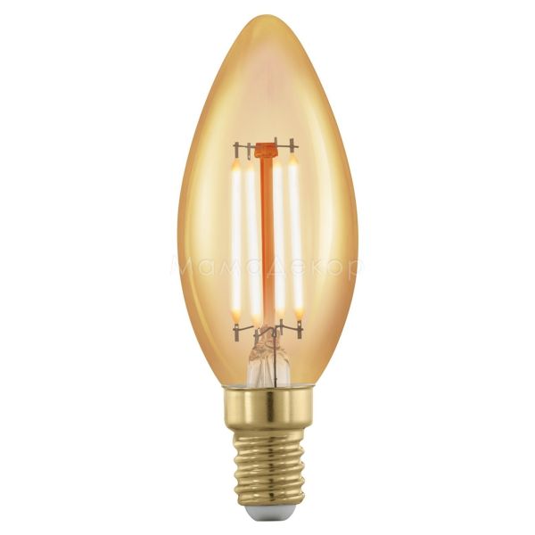 Лампа светодиодная Eglo 11698 мощностью 4W. Типоразмер — C37 с цоколем E14, температура цвета — 1700K