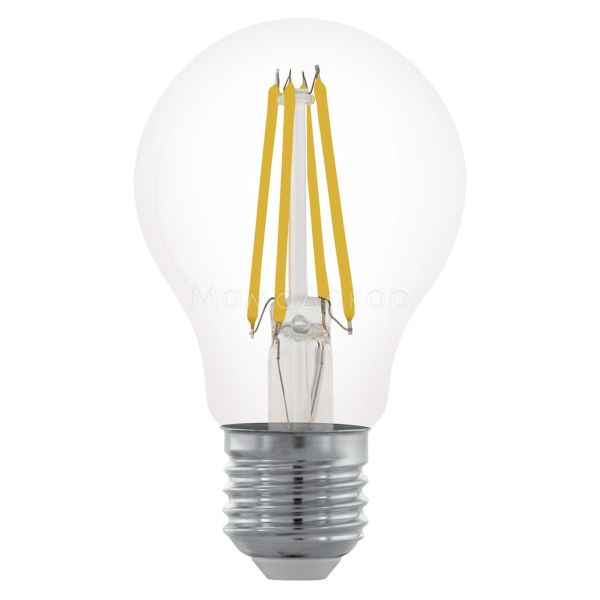 Лампа світлодіодна Eglo 11701 потужністю 6W. Типорозмір — A60 з цоколем E27, температура кольору — 2700K