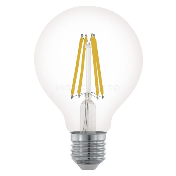Лампа світлодіодна Eglo 11702 потужністю 6W. Типорозмір — G80 з цоколем E27, температура кольору — 2700K