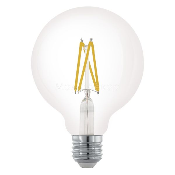 Лампа світлодіодна Eglo 11703 потужністю 6W. Типорозмір — G95 з цоколем E27, температура кольору — 2700K