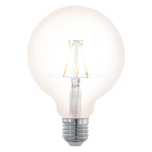 Лампа светодиодная Eglo 11707 мощностью 4W. Типоразмер — G95 с цоколем E27, температура цвета — 2200K