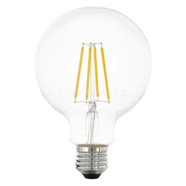 Лампа светодиодная Eglo 11752 мощностью 6W. Типоразмер — G95 с цоколем E27, температура цвета — 2700K