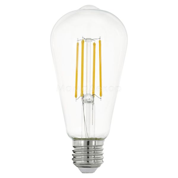 Лампа світлодіодна Eglo 11757 потужністю 7W. Типорозмір — ST64 з цоколем E27, температура кольору — 2700K