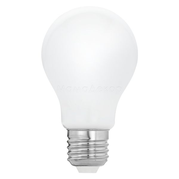 Лампа світлодіодна Eglo 11765 потужністю 8W. Типорозмір — A60 з цоколем E27, температура кольору — 2700K