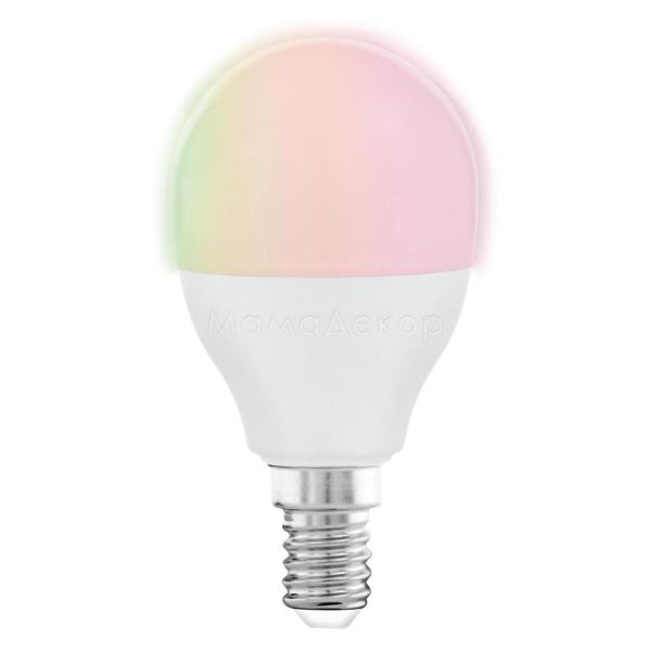 Лампа світлодіодна Eglo 11857 потужністю 5W з серії LM LED E14 - V1. Типорозмір — P45 з цоколем E14, температура кольору — RGB, Tunable white