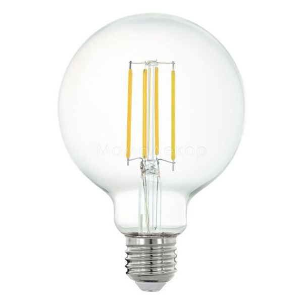 Лампа світлодіодна Eglo 11863 потужністю 6W. Типорозмір — G95 з цоколем E27, температура кольору — 2700K
