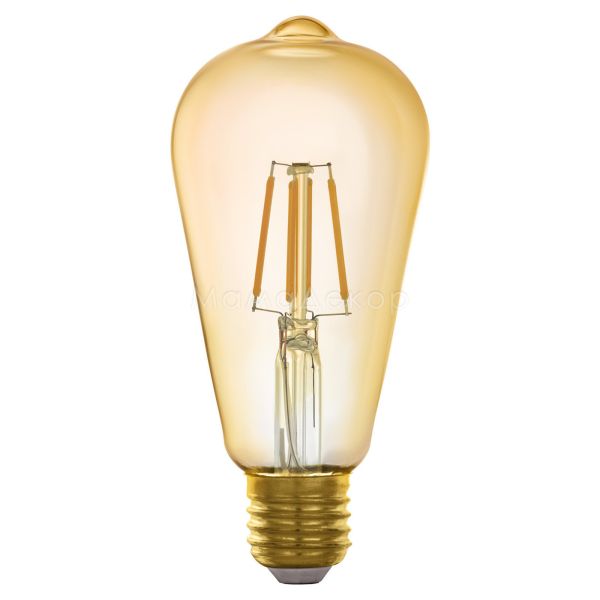 Лампа светодиодная Eglo 11865 мощностью 5.5W. Типоразмер — ST64 с цоколем E27, температура цвета — 2200K