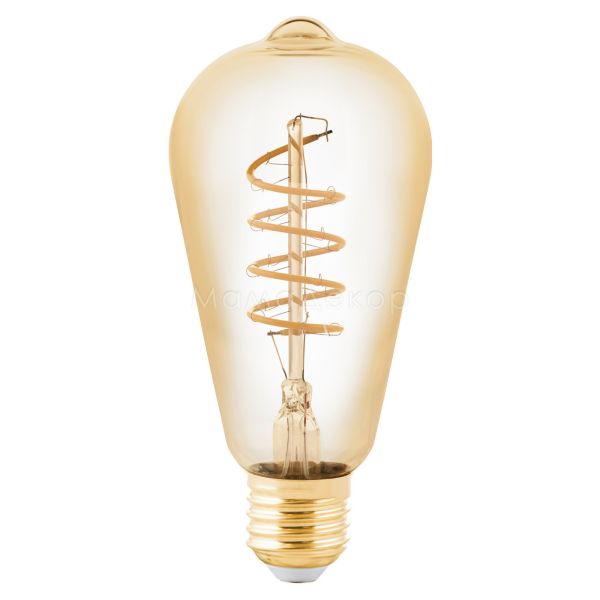 Лампа светодиодная Eglo 11879 мощностью 4W из серии Lm LED E27 - V1. Типоразмер — ST64 с цоколем E27, температура цвета — 2200K