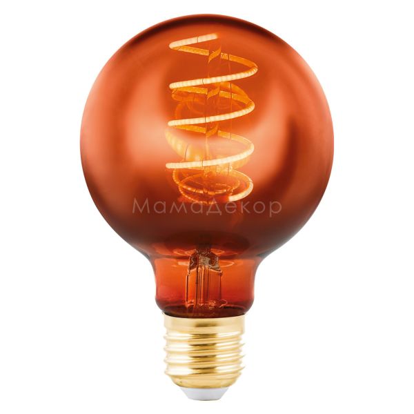 Лампа світлодіодна Eglo 11882 потужністю 4W з серії Lm LED E27 - V1. Типорозмір — G80 з цоколем E27, температура кольору — 2200K