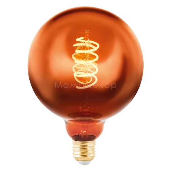 Лампа светодиодная Eglo 11884 мощностью 4W из серии Lm LED E27 - V1. Типоразмер — G125 с цоколем E27, температура цвета — 2200K