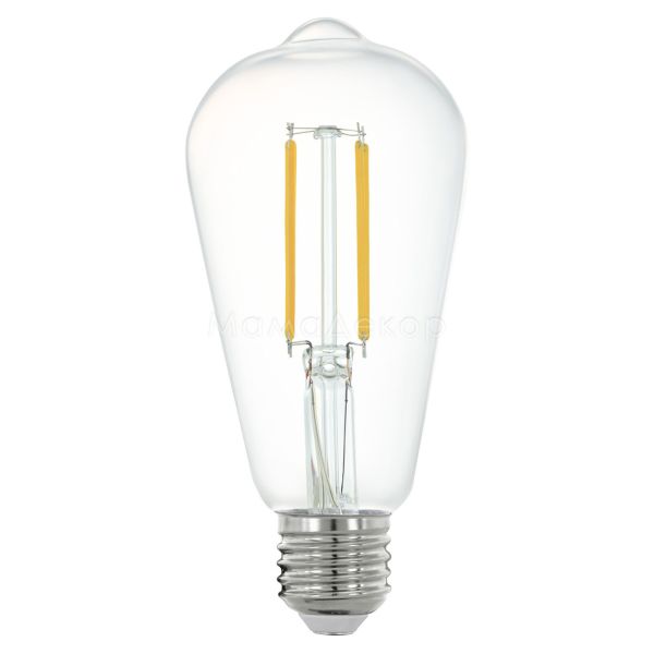 Лампа світлодіодна Eglo 12227 потужністю 6W з серії Connect Z. Типорозмір — ST64 з цоколем E27, температура кольору — 2700K