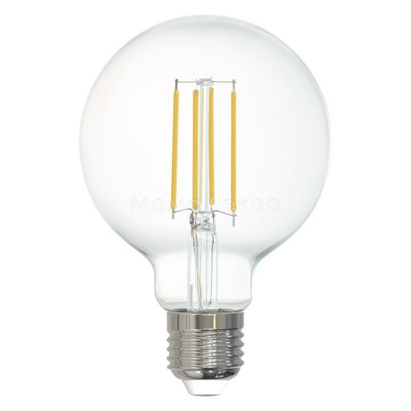 Лампа світлодіодна Eglo 12233 потужністю 6W з серії Connect Z. Типорозмір — G80 з цоколем E27, температура кольору — 4000K