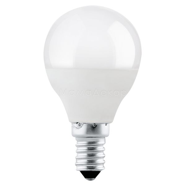 Лампа світлодіодна Eglo 12261 потужністю 5W. Типорозмір — P45 з цоколем E14, температура кольору — 3000K