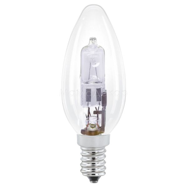 Лампа галогенна Eglo 12486 потужністю 28W. Типорозмір — C35 з цоколем E14, температура кольору — 2700K