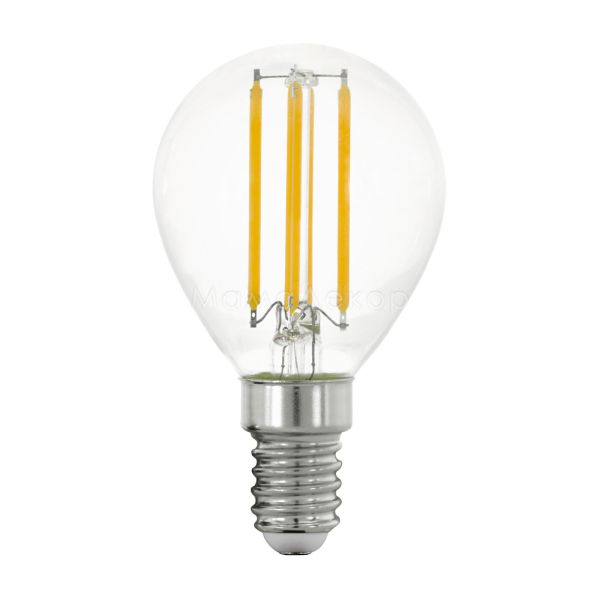 Лампа светодиодная Eglo 12542 мощностью 6W из серии Lm LED E14 - V1. Типоразмер — P45 с цоколем E14, температура цвета — 2700K