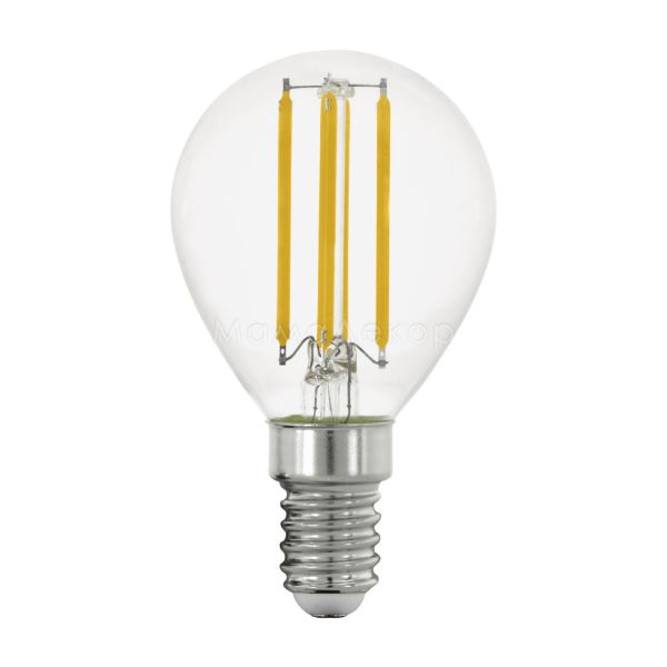 Лампа светодиодная Eglo 12543 мощностью 4.5W из серии Lm LED E14 - V1. Типоразмер — P45 с цоколем E14, температура цвета — 2700K