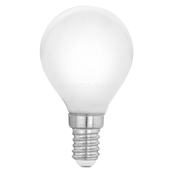 Лампа світлодіодна Eglo 12547 потужністю 6W. Типорозмір — P45 з цоколем E14, температура кольору — 2700K