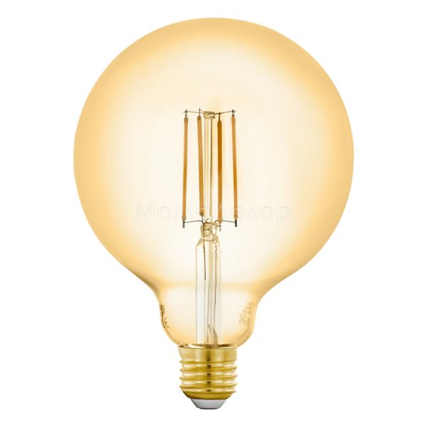 Лампа светодиодная Eglo 12573 мощностью 6W из серии LM LED E27 - V1. Типоразмер — G125 с цоколем E27, температура цвета — 2200K